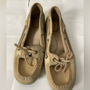 Sperry Top Sider Women's Size 8.5 Tan Boat Shoes Casual